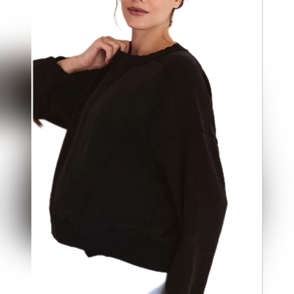 FP MVMT x Hatch Black Intercept Pullover Oversized Sweatshirt Size Small - Picture 6 of 12